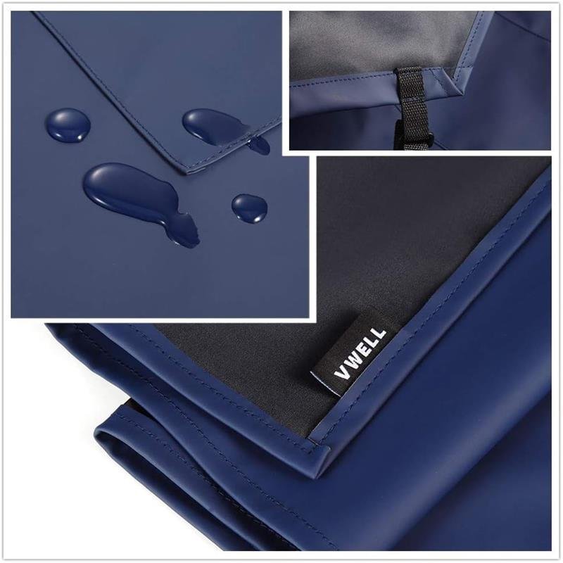 Waterproof and oil-proof halter apron for restaurants, cafes, seafood stores, maternal and child stores, work clothes with printed logo - Image 2