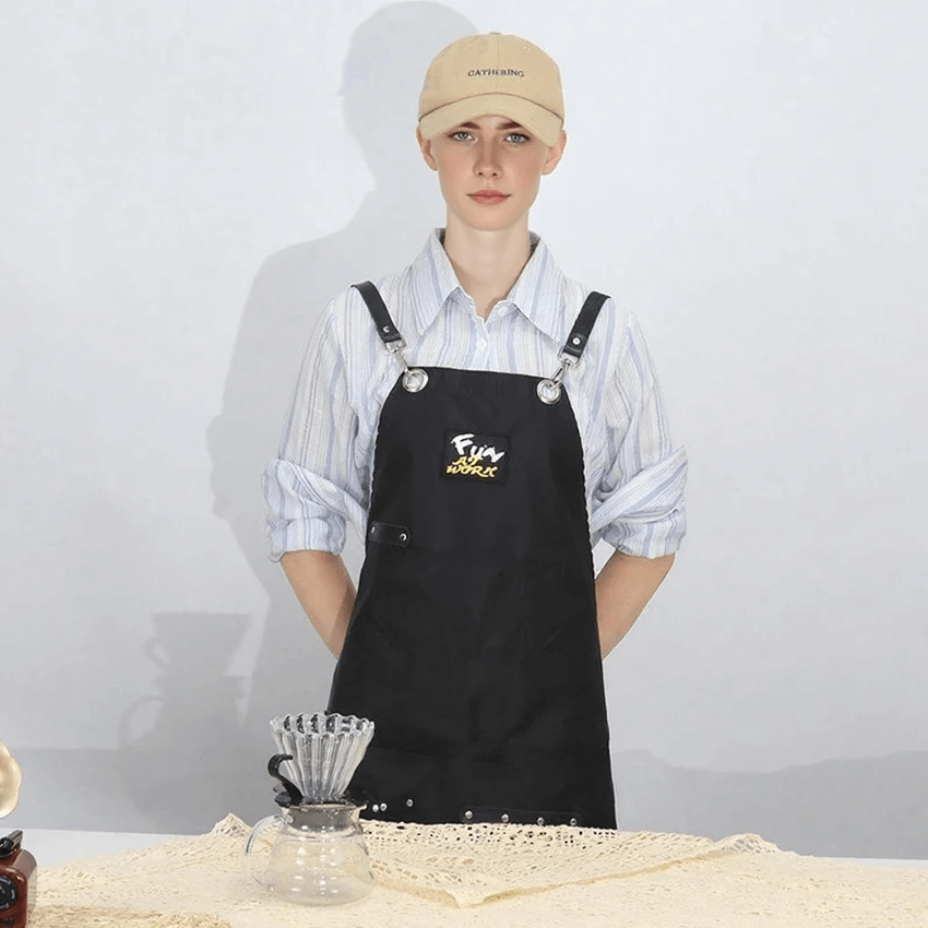 Fashion barber shop hair oil suspenders apron perm and dyeing technician beautician printed men's Amazon sleeveless work clothes - Image 2