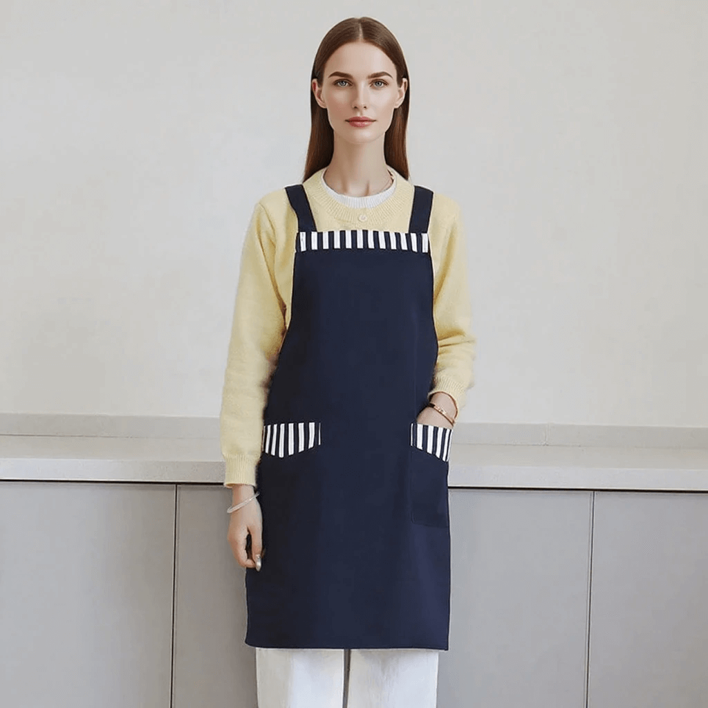 Kitchen apron catering baking men's and women's aprons cute home coveralls bib printing work clothes - Image 5