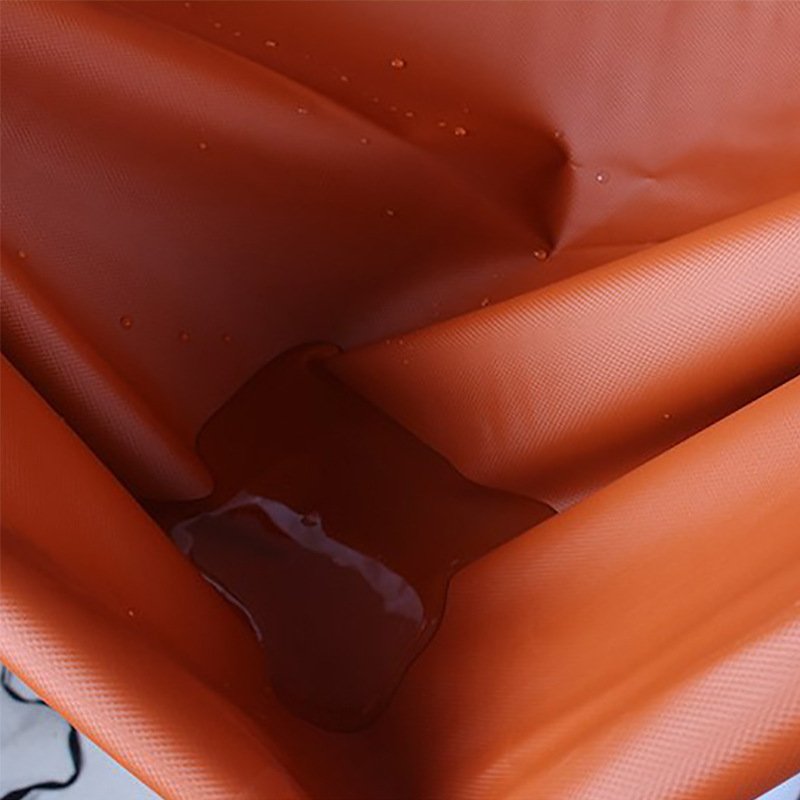 Solid color composite PVC apron kitchen chef industrial labor protection restaurant work clothes halter leather apron custom - Image 5