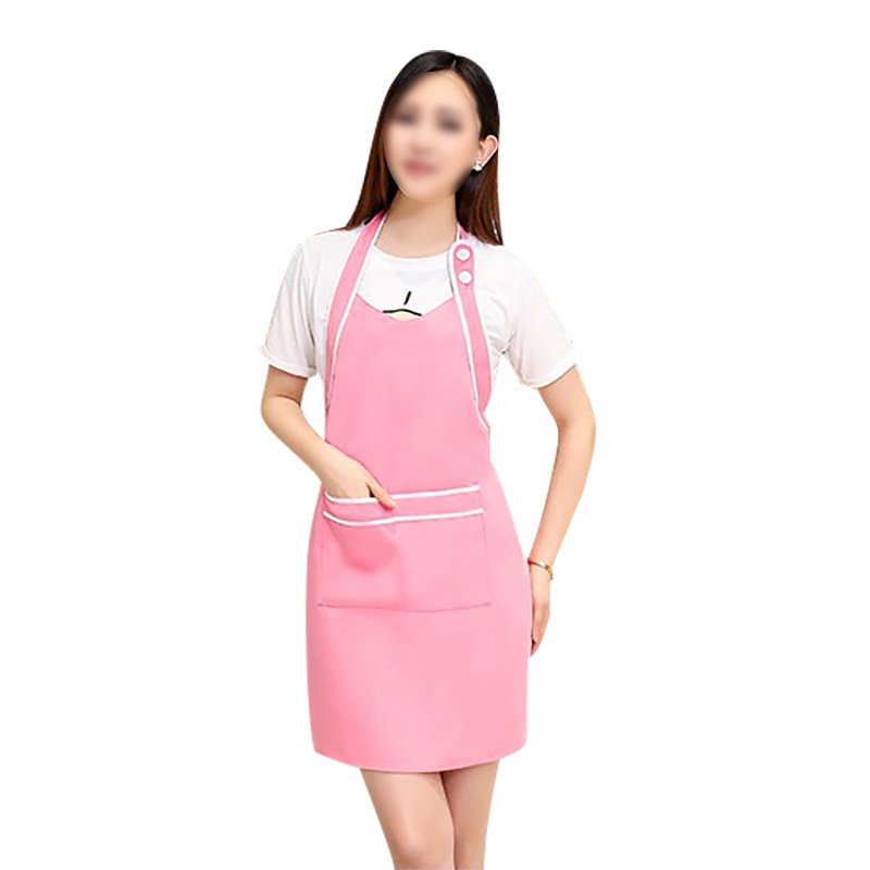 New Korean cute fashion apron beauty salon milk tea coffee shop waiter work apron custom logo - Image 6