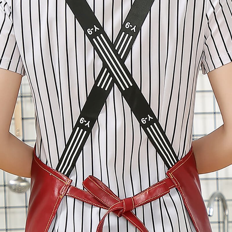 Customized logo printing on denim canvas fashionable women's aprons for restaurants, home use, wear-resistant kitchen workwear, car wash workwear, and seafood processing workwear. - Image 7