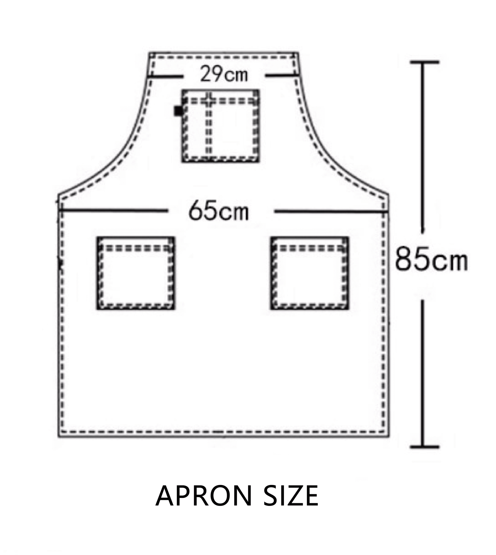 Denim work apron customized logo catering coffee milk tea shop painting baker half-length apron wholesale - Image 2