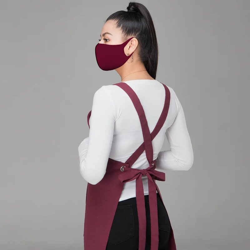 Simple anti-fouling strappy apron manufacturers processing advertising logo kitchen couple fashion wholesale - Image 14