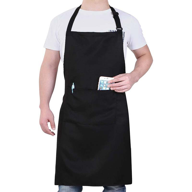 Manufacturers wholesale canvas waterproof halter neck apron modern simple cafe bakery printed LOGO work clothes - Image 8