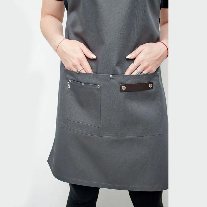 Canvas apron with printed words for catering, milk tea shop, flower shop, coffee, ironing and dyeing, waterproof work clothes - Image 11