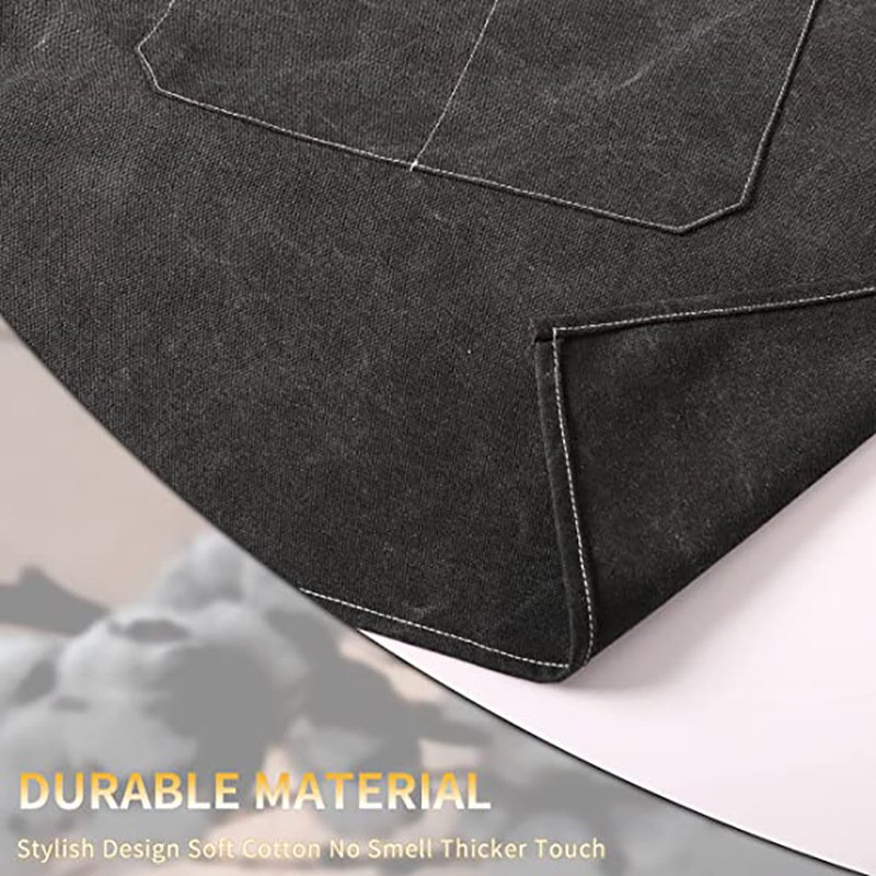 Thickened canvas apron modern simple DIY milk tea coffee shop barber work clothes apron factory wholesale - Image 15