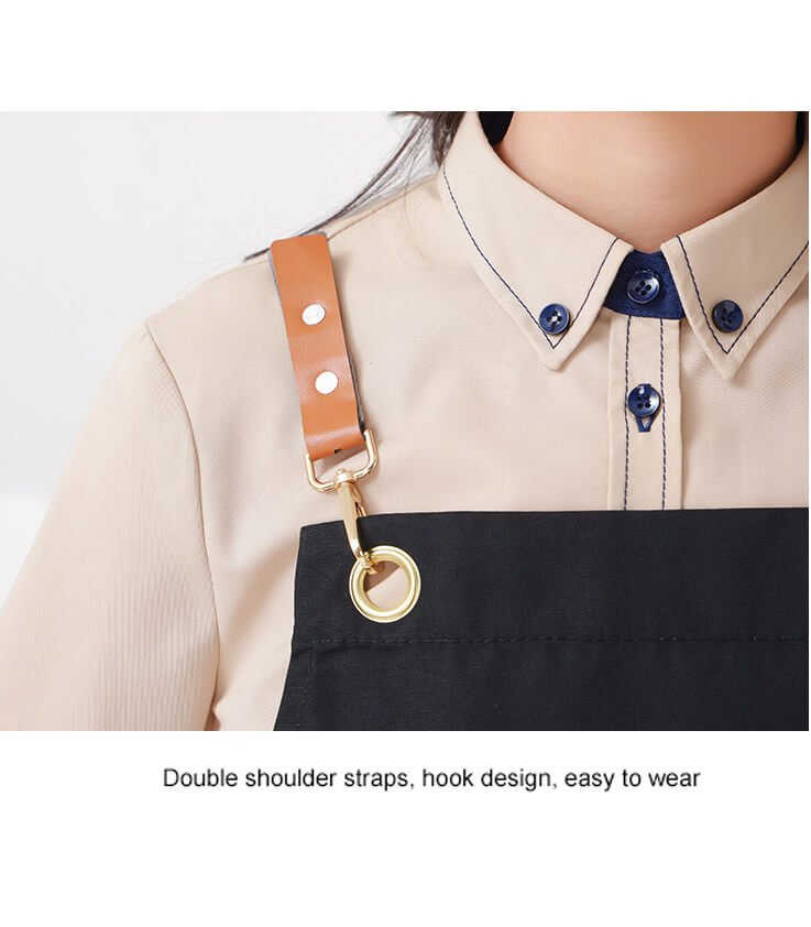 Milk tea shop catering waterproof apron baking men's work clothes fashion manicurist canvas apron - Image 16