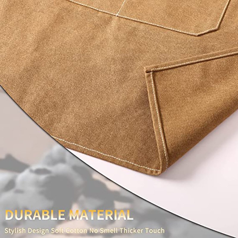 Thickened canvas apron modern simple DIY milk tea coffee shop barber work clothes apron factory wholesale - Image 13