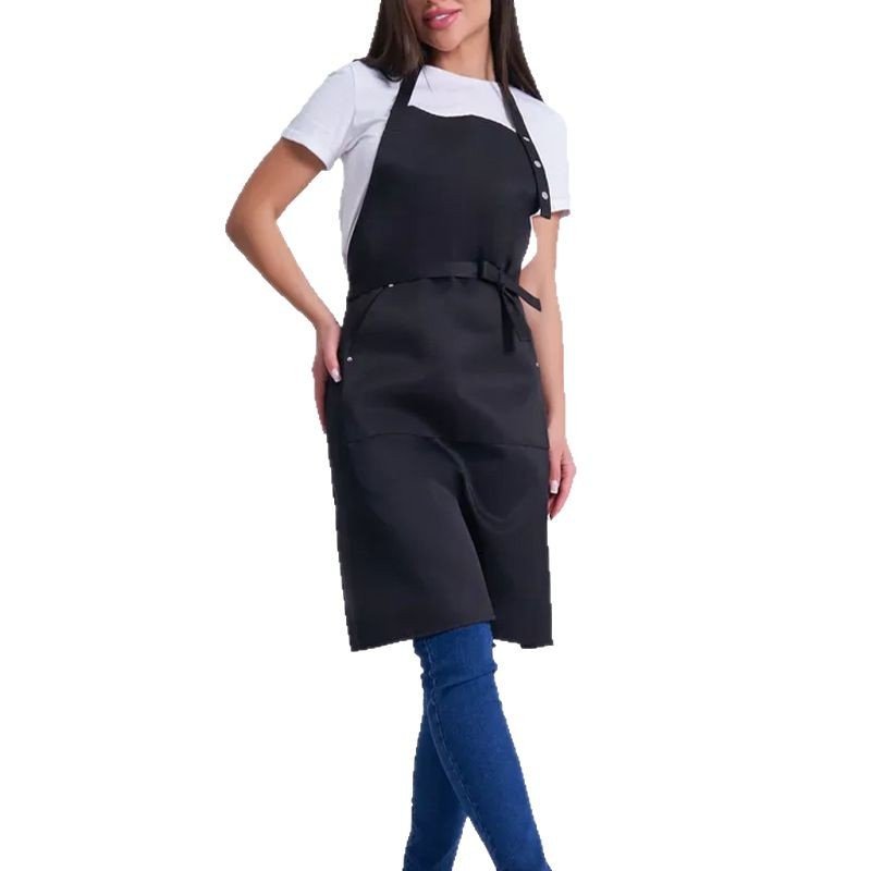 Fashion apron cafe male waiter home female apron chef halter neck work clothes apron - Image 15