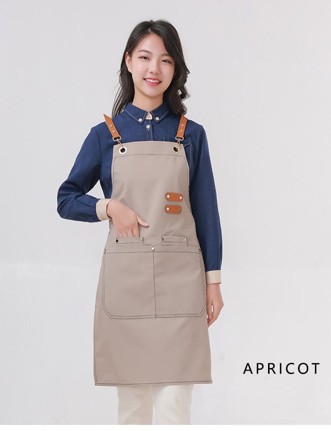 Milk tea shop catering waterproof apron baking men's work clothes fashion manicurist canvas apron - Image 15