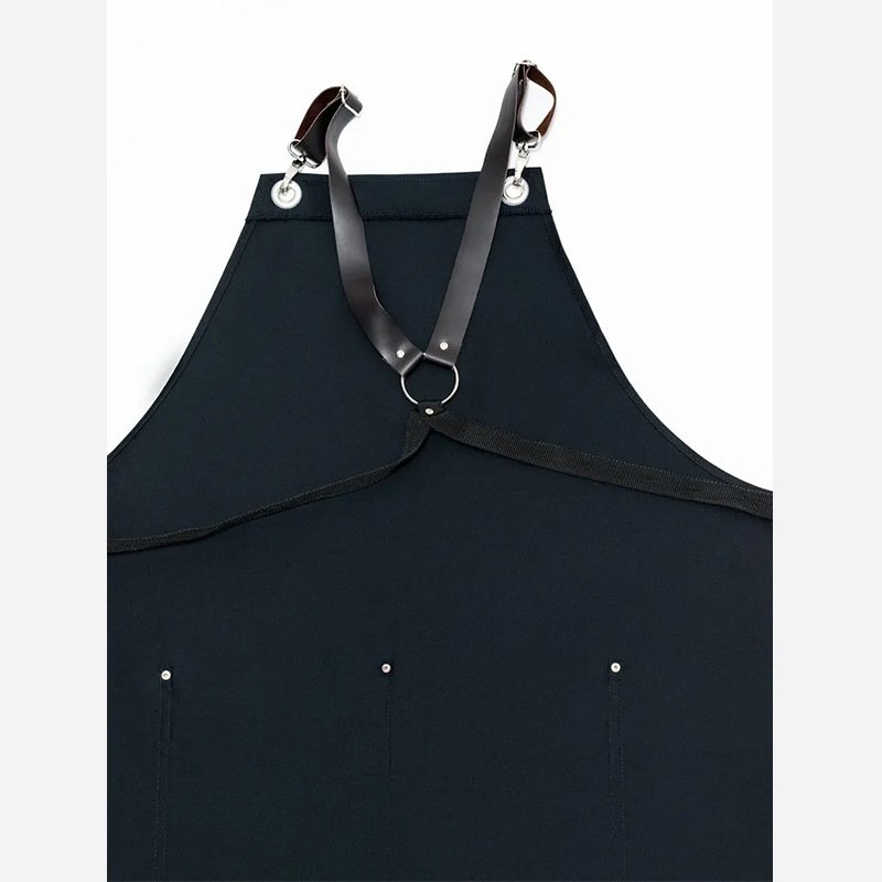 Canvas apron with printed words for catering, milk tea shop, flower shop, coffee, ironing and dyeing, waterproof work clothes - Image 4