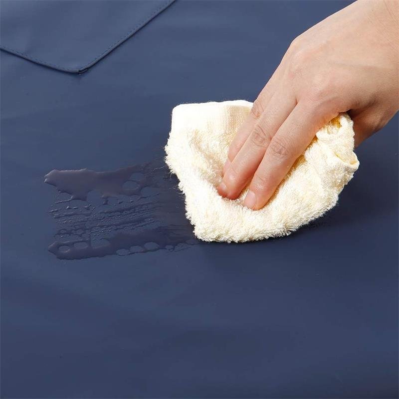 Waterproof and oil-proof halter apron for restaurants, cafes, seafood stores, maternal and child stores, work clothes with printed logo - Image 4