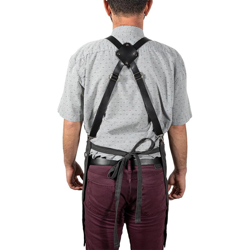 Thickened canvas apron with custom logo for carpenter, gardener, baker, kitchen and household apron wholesale - Image 2