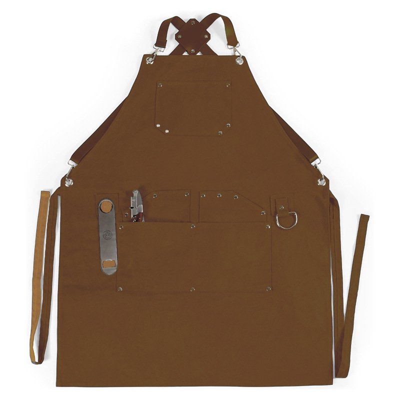 Thickened canvas apron with custom logo for carpenter, gardener, baker, kitchen and household apron wholesale - Image 3