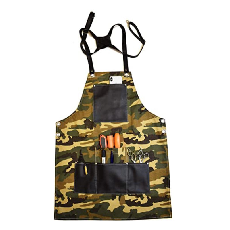 Multifunctional canvas apron for carpenters and electricians, barbecue chefs and barbers with custom logos - Image 3