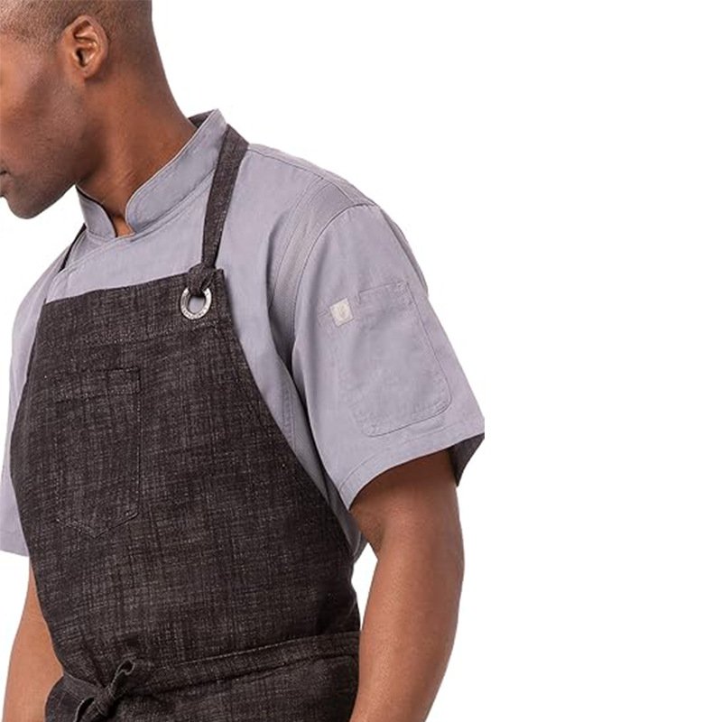 New cotton and linen apron anti-fouling overalls for men gardening baking hairdresser kitchen work clothes wholesale - Image 4