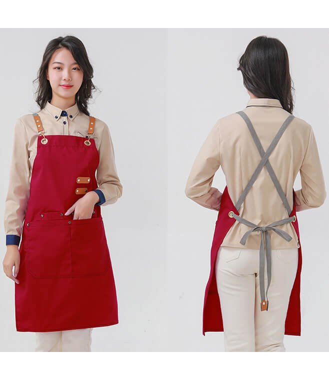 Milk tea shop catering waterproof apron baking men's work clothes fashion manicurist canvas apron - Image 4