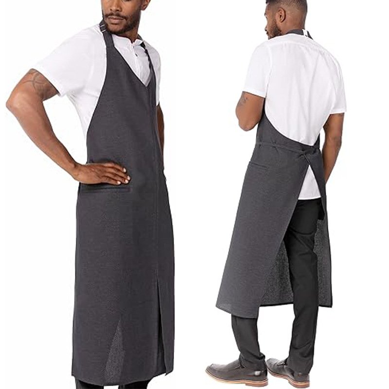 Foreign trade apron hotel restaurant cafe western restaurant work clothes apron kitchen apron hanging neck anti-fouling waist - Image 9