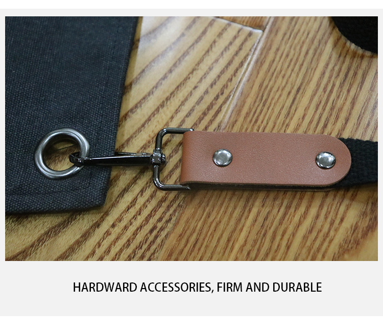 Thickened canvas multi-pocket craftsman gardening workwear apron barbecue auto mechanic mechanic tool apron - Image 4