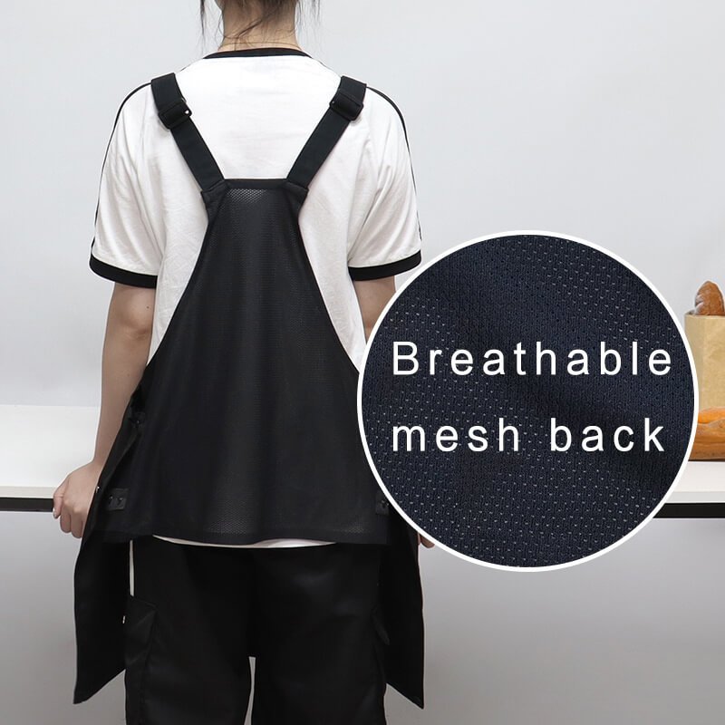 Milk tea dessert shop kitchen catering dedicated nail art light workwear coat men and women customized logo haircut home apron - Image 7