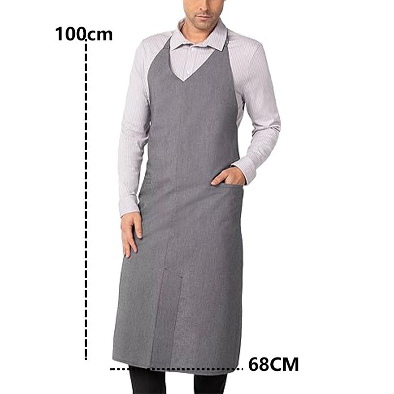 Foreign trade apron hotel restaurant cafe western restaurant work clothes apron kitchen apron hanging neck anti-fouling waist - Image 7