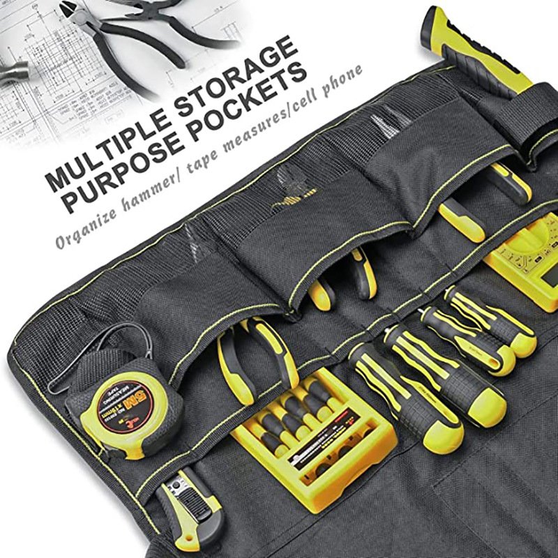 Multifunctional pocket tool apron barbecue outdoor BBQ mechanic woodworking gardening apron wholesale custom logo - Image 6