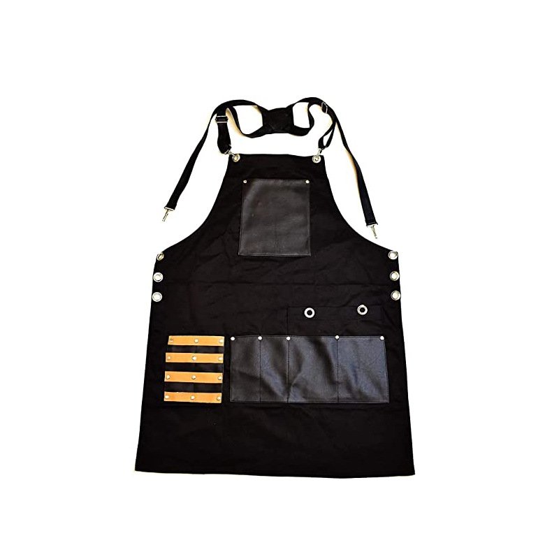 Multifunctional canvas apron for carpenters and electricians, barbecue chefs and barbers with custom logos - Image 13