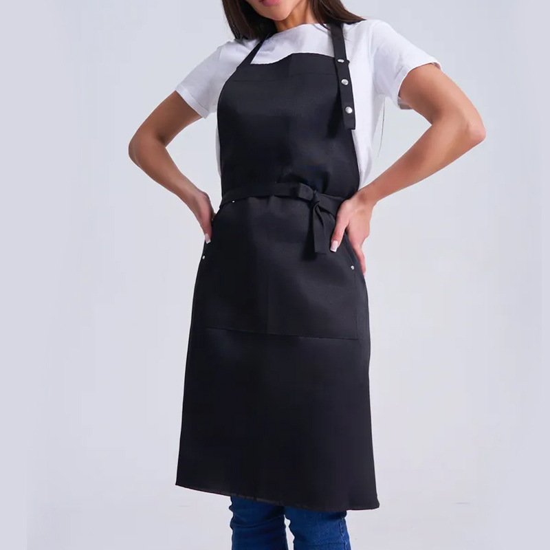 Fashion apron cafe male waiter home female apron chef halter neck work clothes apron - Image 7