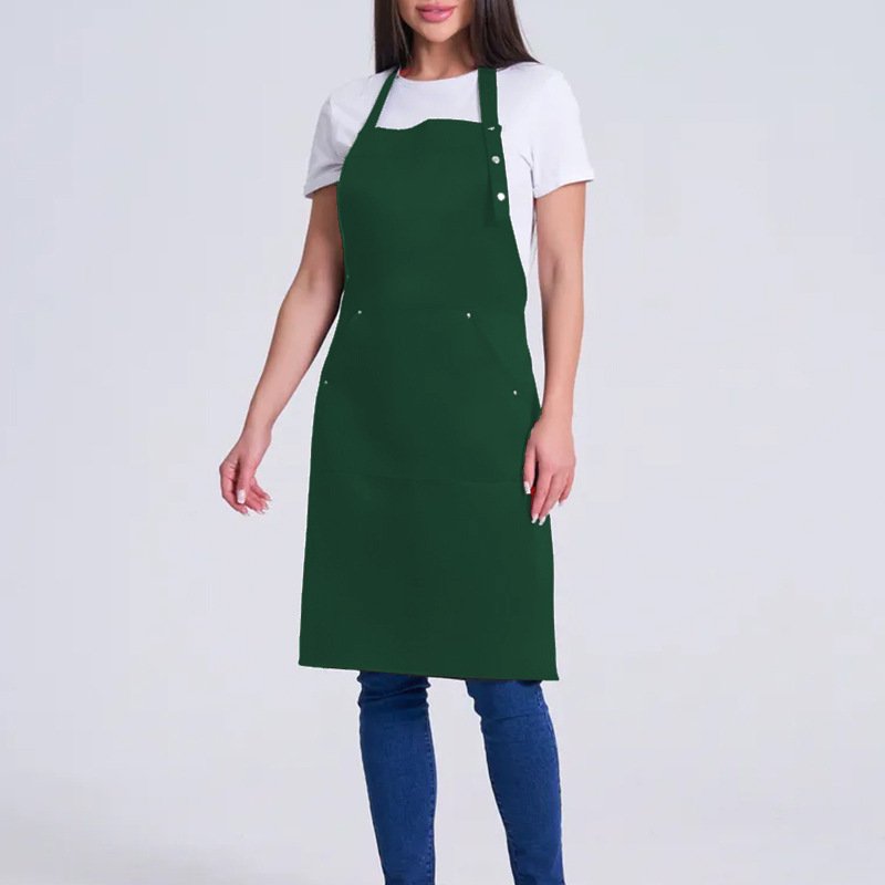 Fashion apron cafe male waiter home female apron chef halter neck work clothes apron - Image 10
