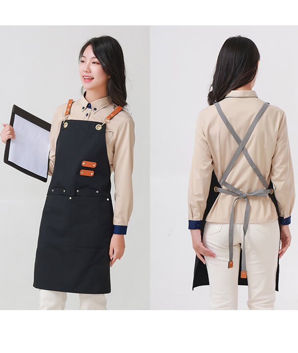 Milk tea shop catering waterproof apron baking men's work clothes fashion manicurist canvas apron - Image 9