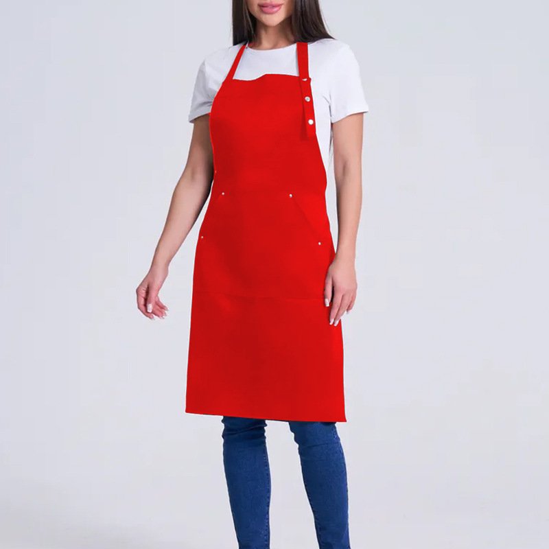 Fashion apron cafe male waiter home female apron chef halter neck work clothes apron - Image 12