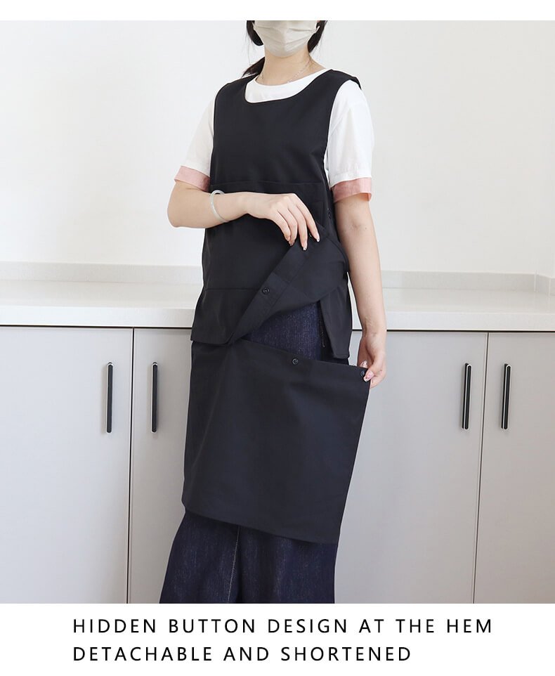Female florist apron art new waterproof cooking kitchen coveralls men's detachable work clothes apron - Image 20