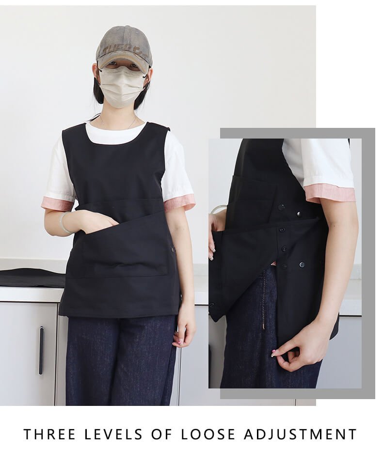 Female florist apron art new waterproof cooking kitchen coveralls men's detachable work clothes apron - Image 2