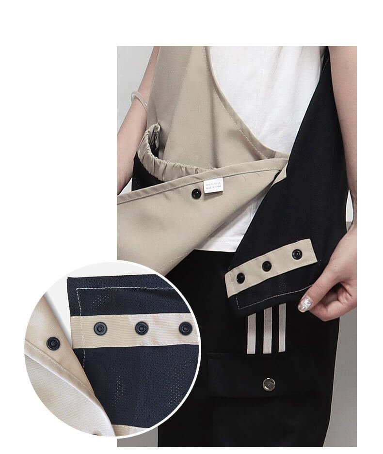 Milk tea dessert shop kitchen catering dedicated nail art light workwear coat men and women customized logo haircut home apron - Image 4