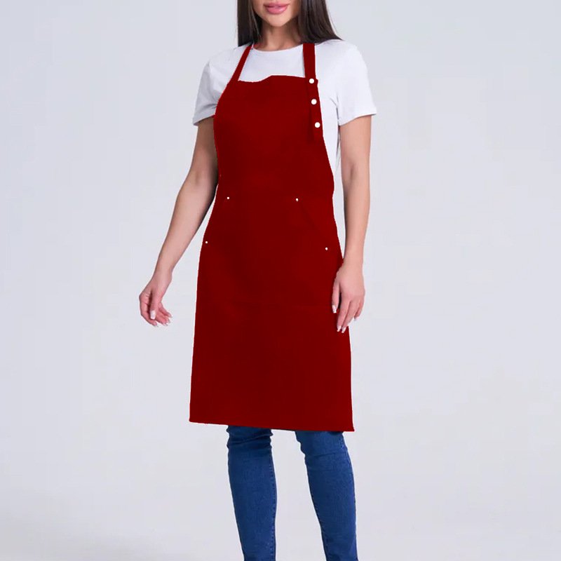 Fashion apron cafe male waiter home female apron chef halter neck work clothes apron - Image 4