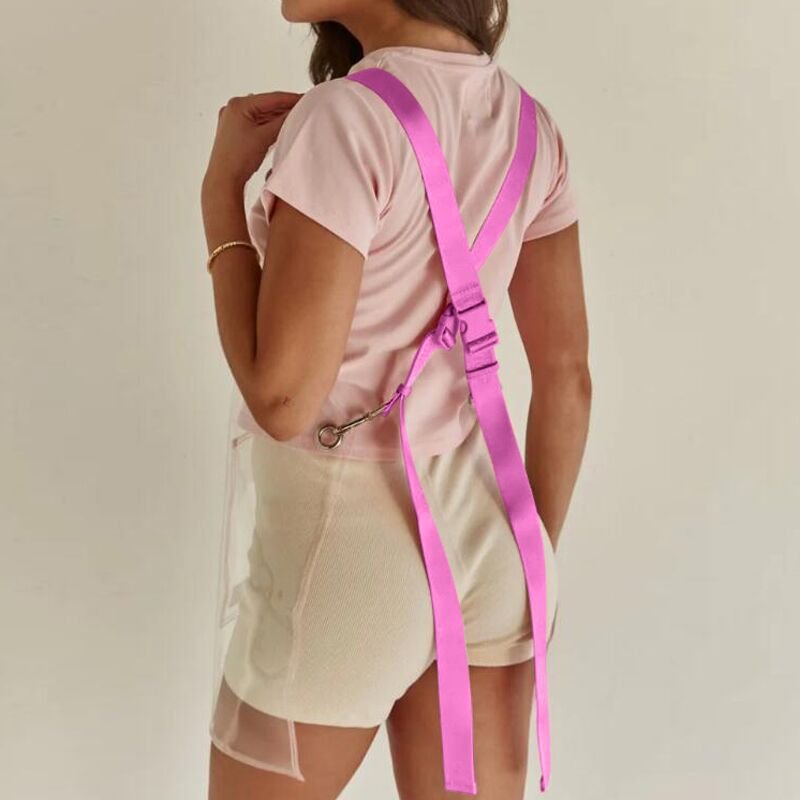 New TPU waterproof and oil-proof apron transparent wash-free creative beauty salon pet shop European and American work clothes - Image 2