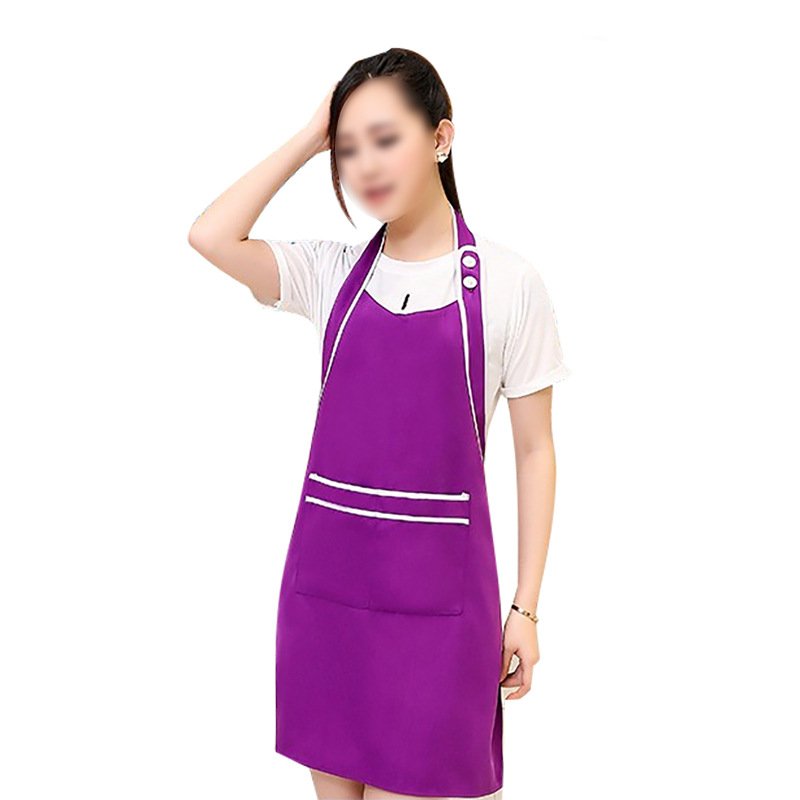 New Korean cute fashion apron beauty salon milk tea coffee shop waiter work apron custom logo - Image 3