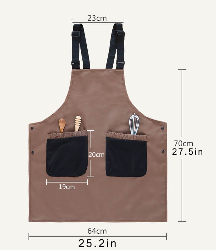 Milk tea dessert shop kitchen catering dedicated nail art light workwear coat men and women customized logo haircut home apron - Image 10