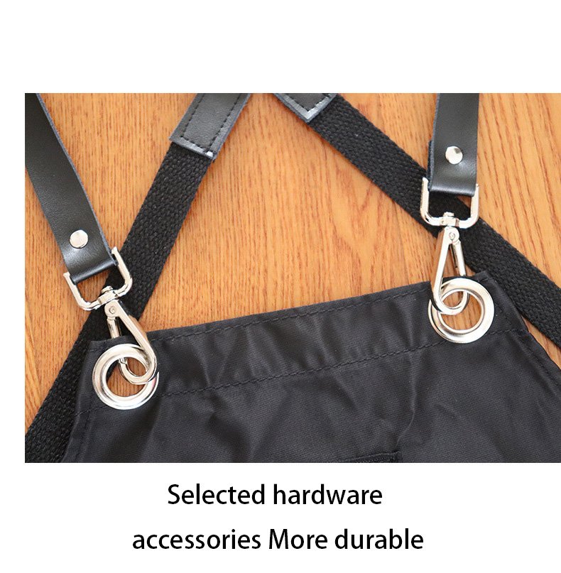 Fashion barber shop hair oil suspenders apron perm and dyeing technician beautician printed men's Amazon sleeveless work clothes - Image 6