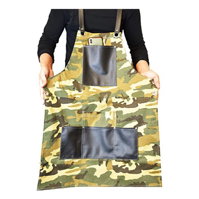 Multifunctional canvas apron for carpenters and electricians, barbecue chefs and barbers with custom logos - Image 10