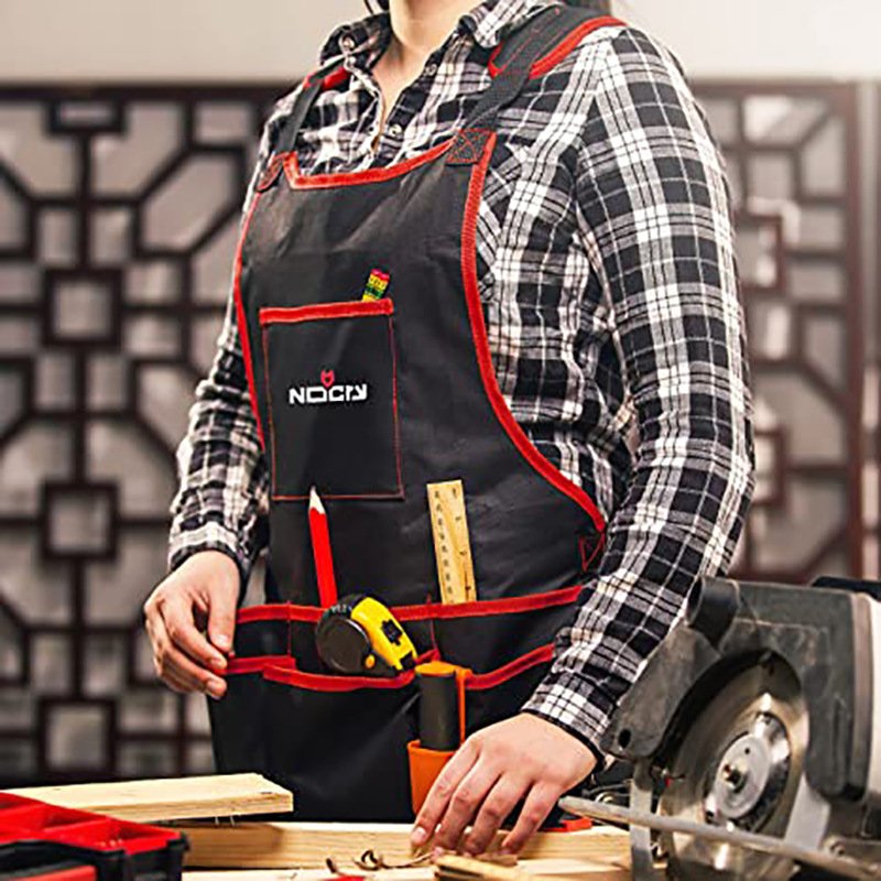 Multifunctional pocket tool apron barbecue outdoor BBQ mechanic woodworking gardening apron wholesale custom logo - Image 8