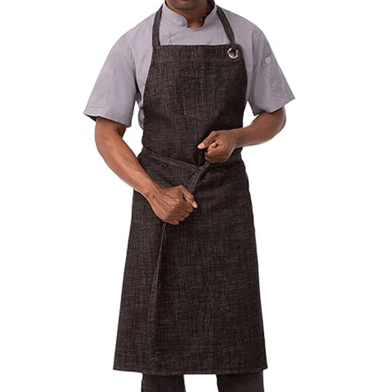 New cotton and linen apron anti-fouling overalls for men gardening baking hairdresser kitchen work clothes wholesale - Image 9