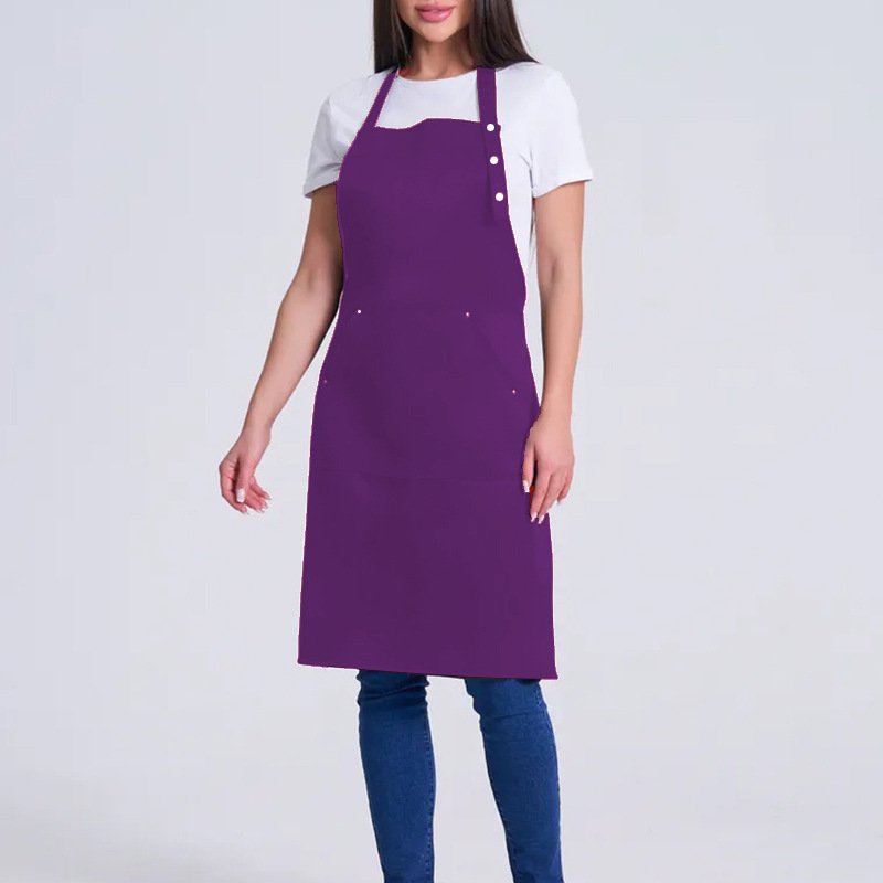 Fashion apron cafe male waiter home female apron chef halter neck work clothes apron - Image 8