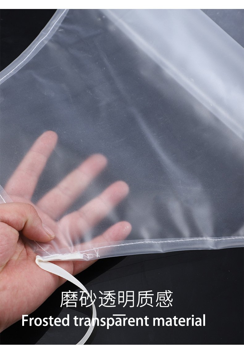 Thickened TPU apron transparent soft leather men and women's same style aquatic seafood food factory oil-proof work clothes apron - Image 5