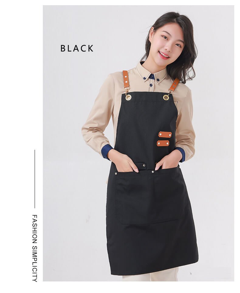 Milk tea shop catering waterproof apron baking men's work clothes fashion manicurist canvas apron - Image 8