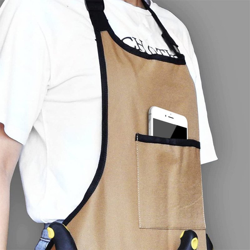 Multifunctional pocket tool apron barbecue outdoor BBQ mechanic woodworking gardening apron wholesale custom logo - Image 12