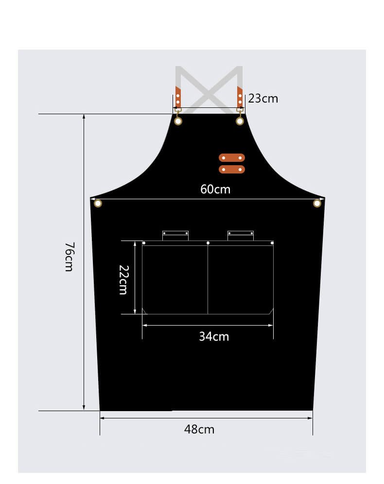 Milk tea shop catering waterproof apron baking men's work clothes fashion manicurist canvas apron - Image 10