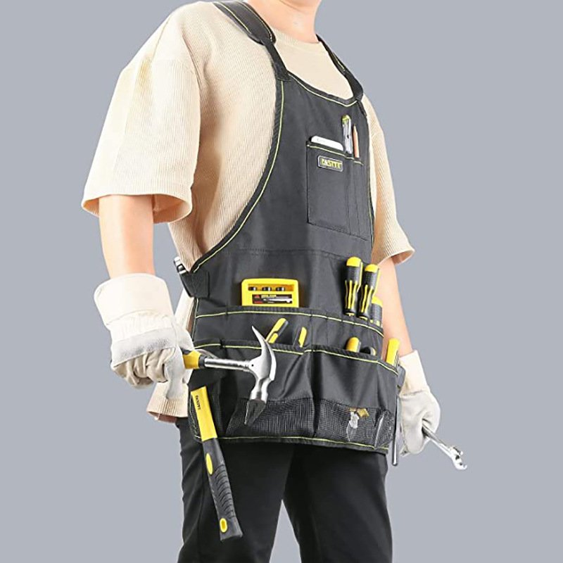 Multifunctional pocket tool apron barbecue outdoor BBQ mechanic woodworking gardening apron wholesale custom logo - Image 13