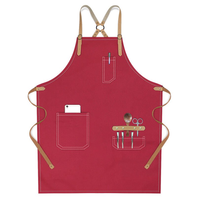 Women's apron wholesale bakery bartender custom logo canvas men's fashion denim work apron - Image 7